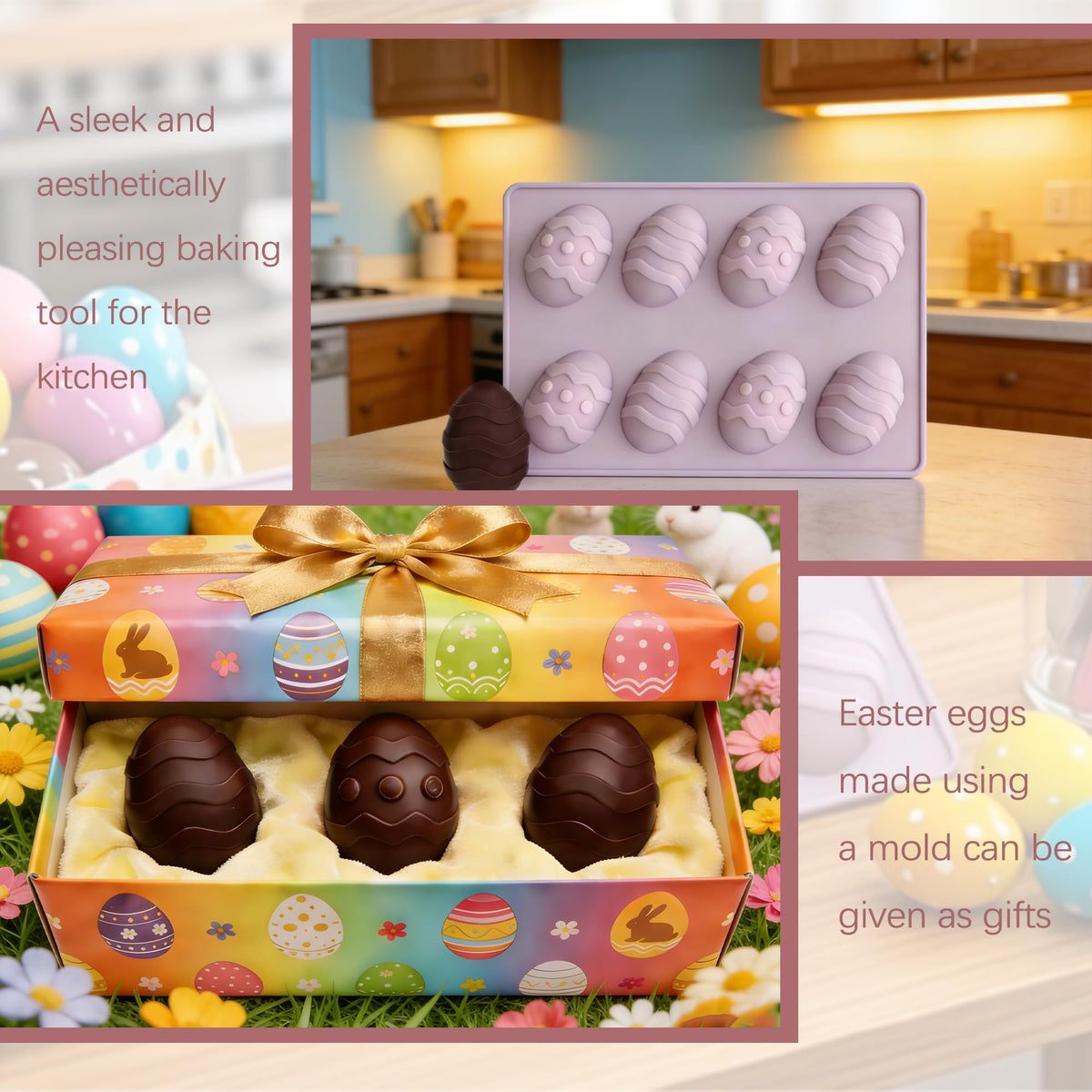 GARBODIY food-grade silicone ensures safe baking and versatile use from oven to freezer.
