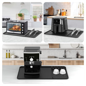 Garolue kitchen organizer mat protects counters while simplifying prep
