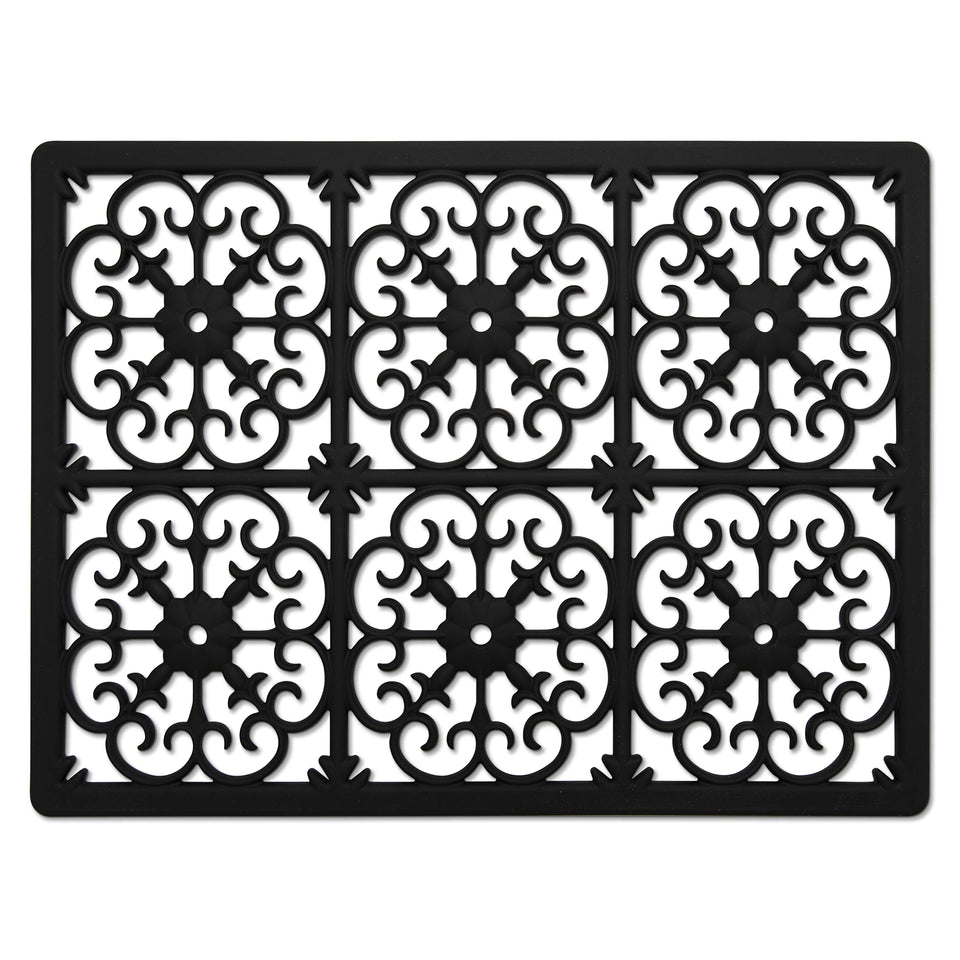 GASARÉ extra-large silicone trivet 16x12 protecting countertops from hot dishes