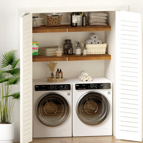 Gashell bamboo wire shelf cover 4pc set for complete pantry upgrade