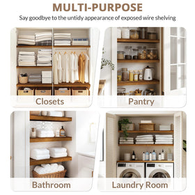 Gashell installed on a wire shelf transforming clutter into a polished look