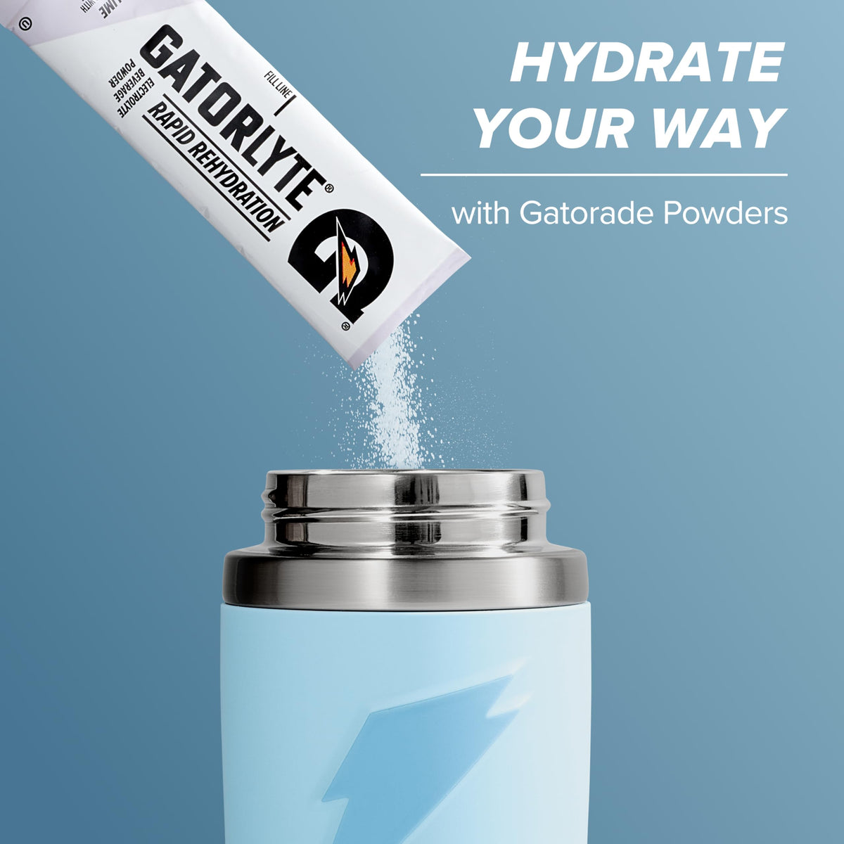 Gatorade Overtime 32oz with personalized ID badge space for name tagging