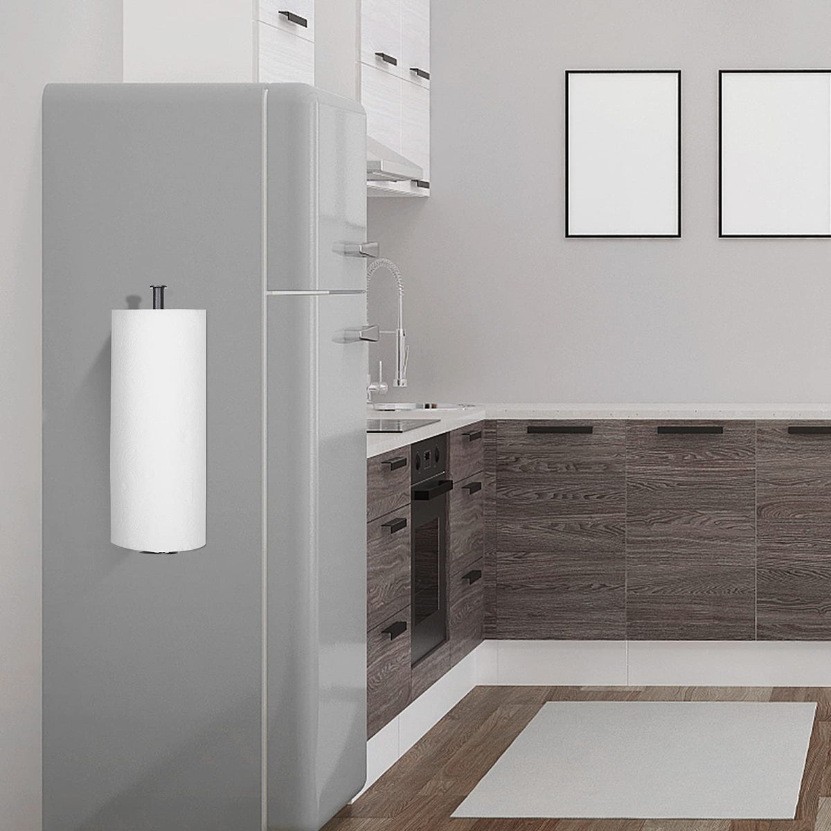 GBESTWOOW paper towels within arm reach ensures quick spill cleanup.
