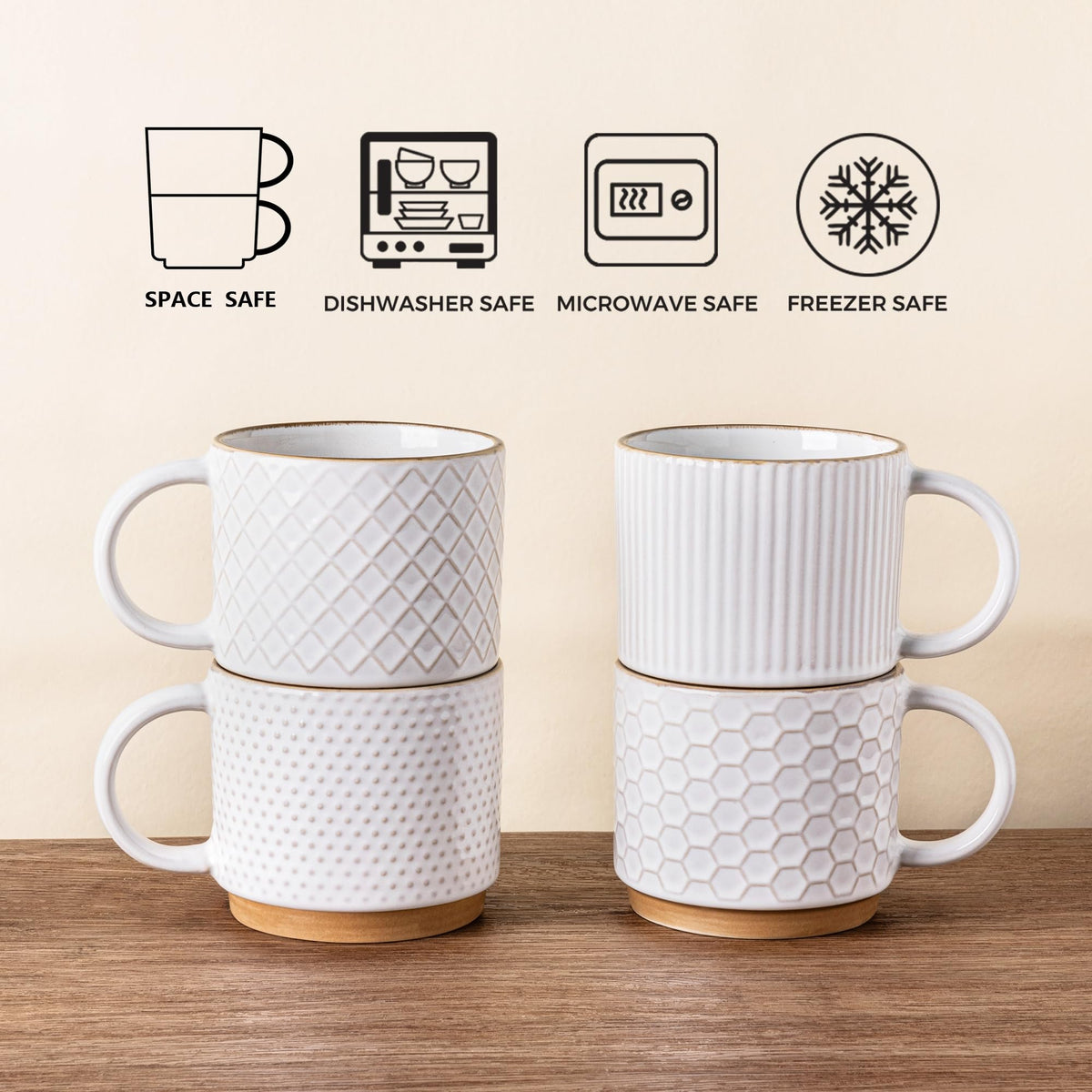 GBHome gift-ready packaging makes this mug set ideal for birthdays or holidays.