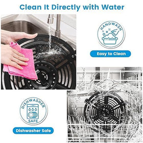 GCQ crisper plate handle on GCQ grill plate for easy lifts