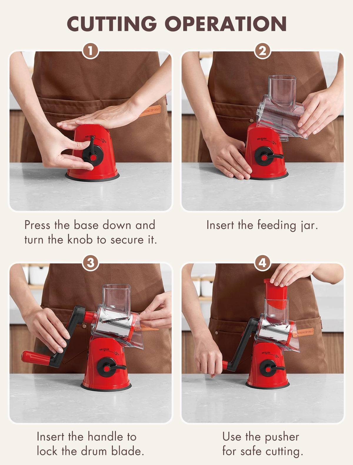 GDL rotary grater makes a thoughtful kitchen gift idea.