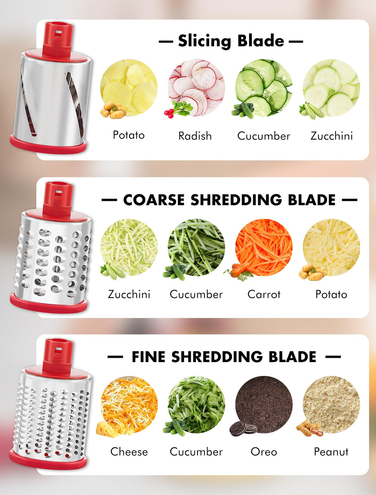 GDL rust-resistant stainless steel blades detailing durability