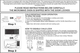 GE countertop microwave controls highlight one-touch presets for fast heating.