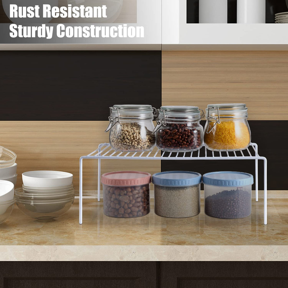 GEDLIRE 6pc shelf no installation needed, repositionable on demand