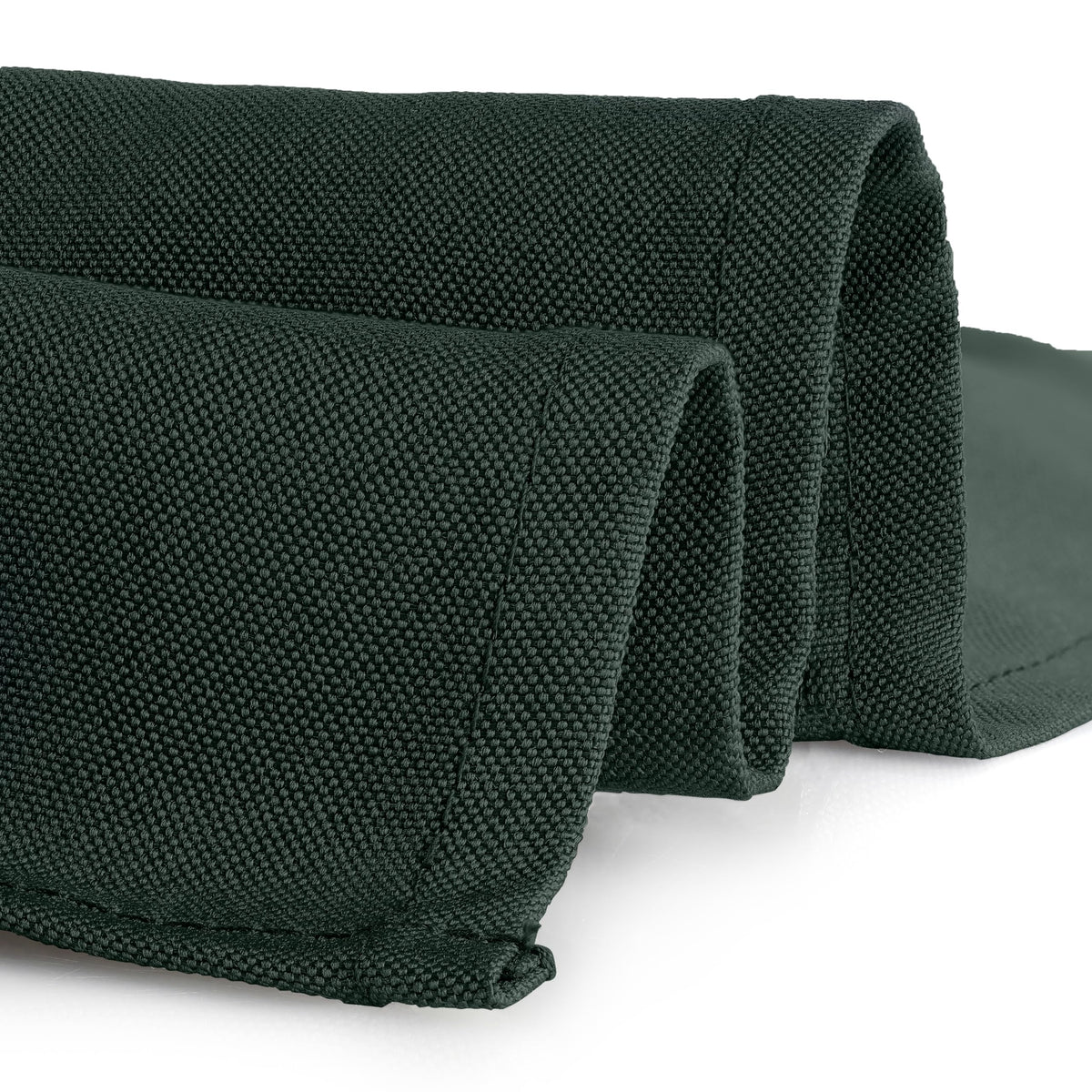 Gee Di Moda seamless design tablecloth in hunter green with clean lines.