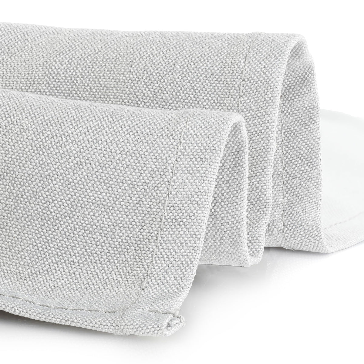 Gee Di Moda white fitted tablecloth shown on banquet table for events.