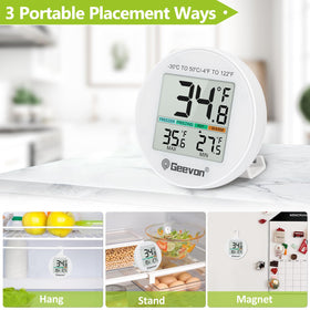 Geevon in-fridge use demonstrates quick temperature checks