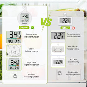 Geevon max/min record feature logs temperature extremes for reliable tracking