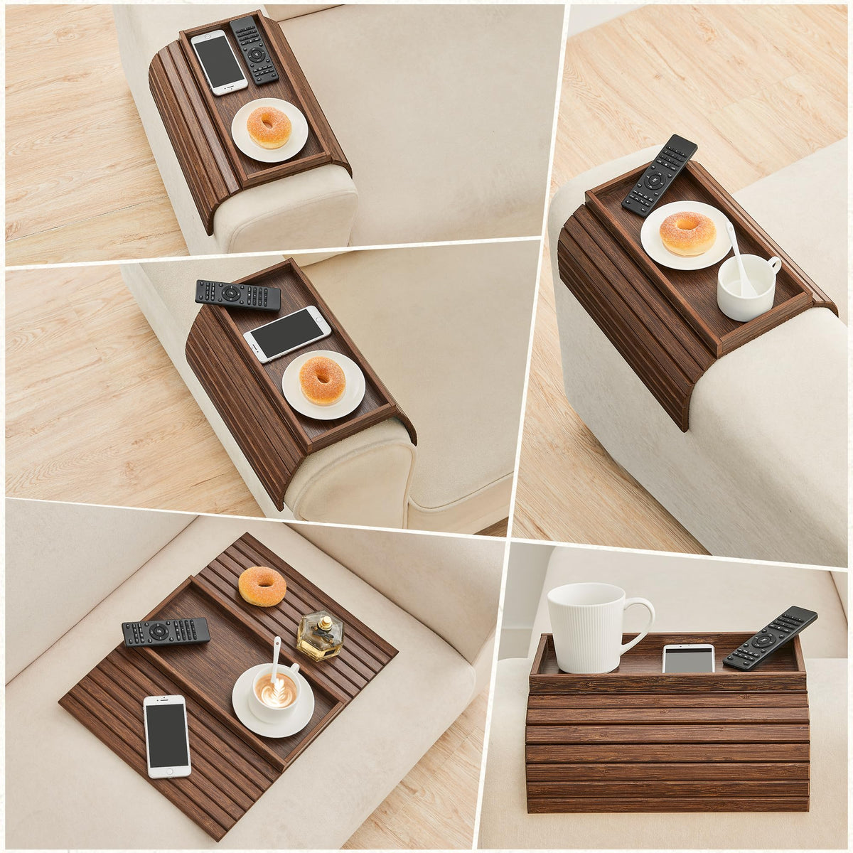 GEHE anti-slip back pad protects the sofa while supporting beverages.