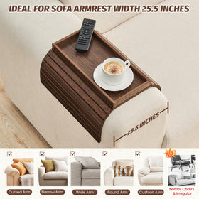 GEHE portable sofa tray folds flat for compact dorm or office use.
