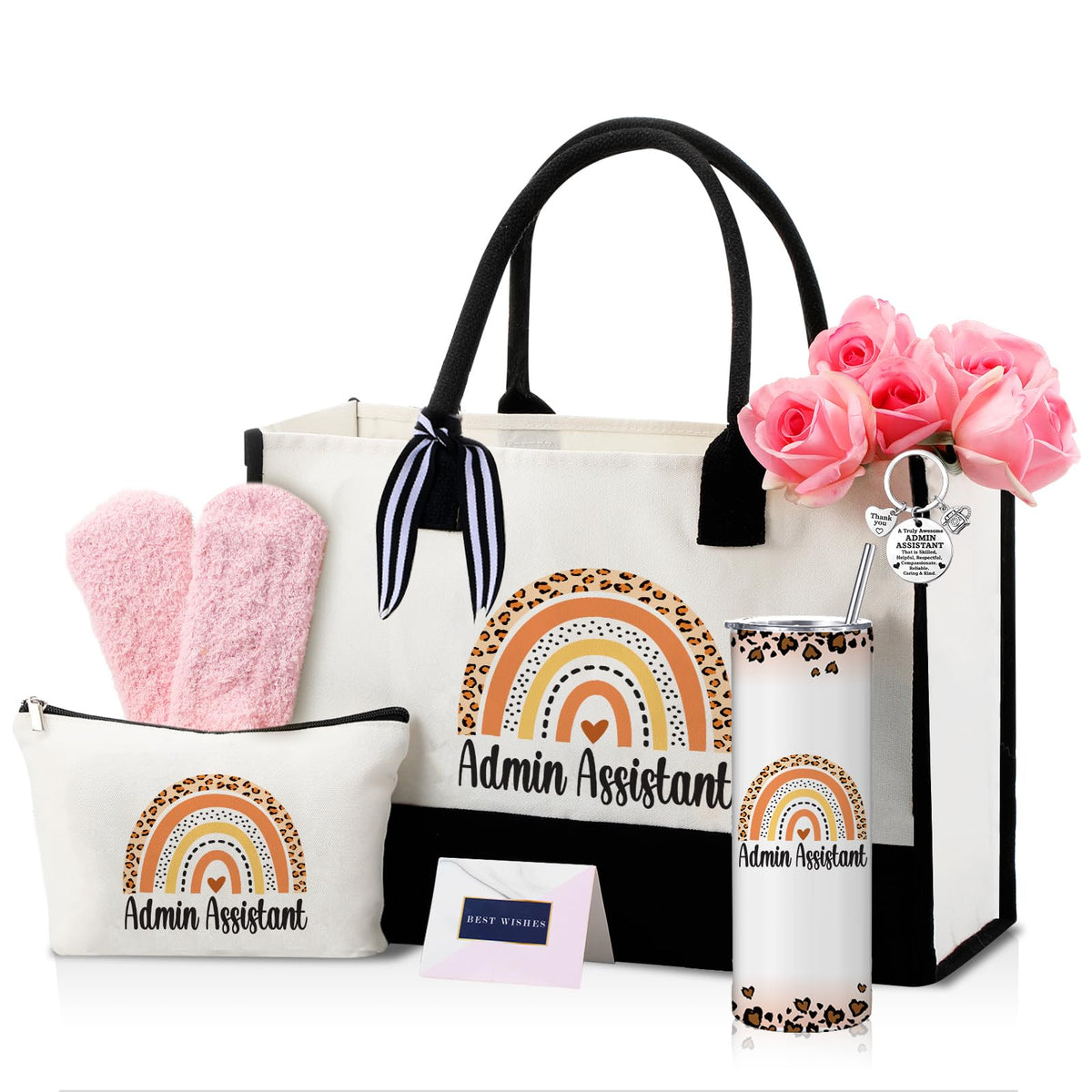 Geiserailie admin gift tote bag showing durable canvas for everyday organization