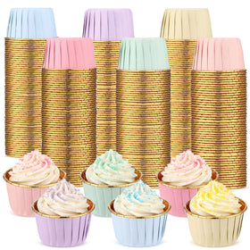 Geiserailie pastel cupcake liners in assorted colors for vibrant dessert displays at parties