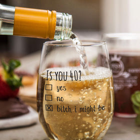 Gelid Is You 40 wine glass suitable as party favors and decorations