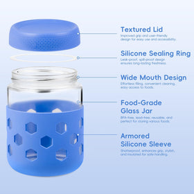 Gemice dishwasher-safe glass jar for easy cleaning after busy days.