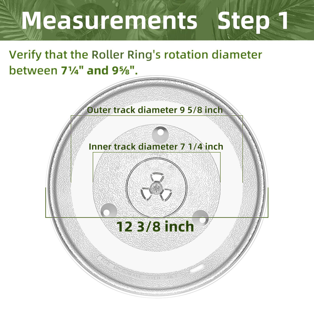 Gemroom 12-4 inch turntable compatible with Frigidaire maintains steady microwave performance.
