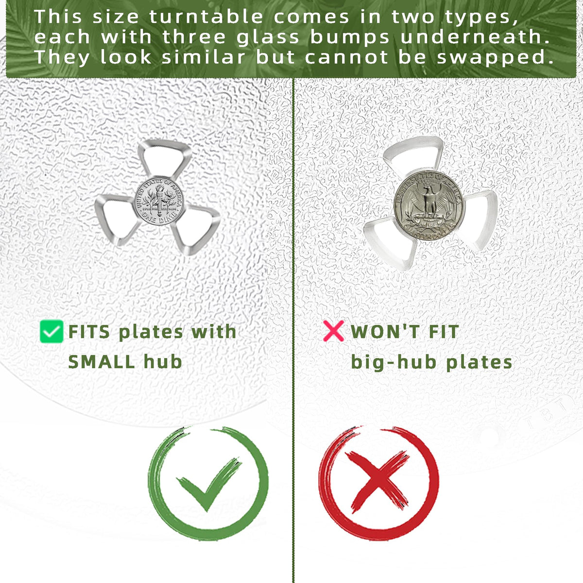 Gemroom Kenmore 1B71961H replacement plate for reliable turntable.