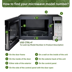 Gemroom compatibility chart for multiple microwave brands