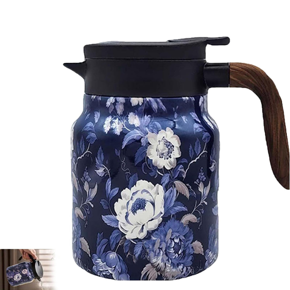 Generic 35 Oz Vintage Floral Tea Pot with Infuser pours smoothly for elegant tea moments.