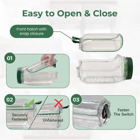 Generic meal prep set includes reusable cutlery for grab-and-go lunches