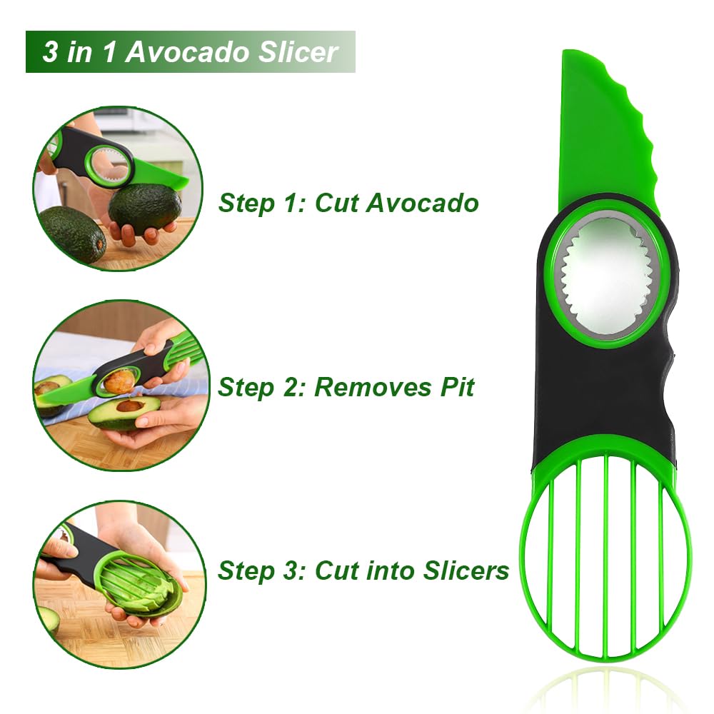 Generic avocado paring knife enables precise trimming and peeling.
