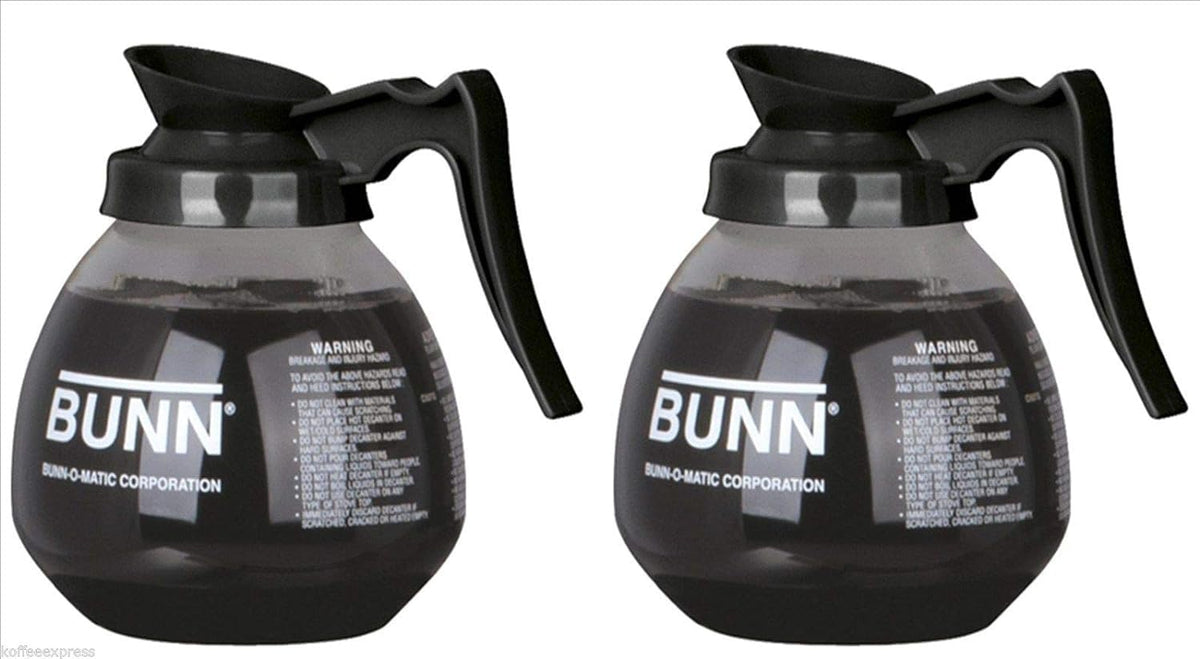 Generic coffee pot decanter logo printing area demonstrates durable branding.
