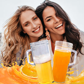 Generic glass cups are dishwasher safe for easy cleanup after meals.