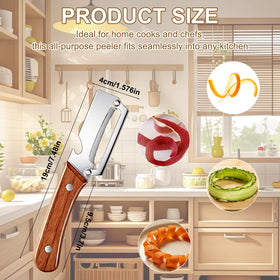 Generic peeler cleans quickly with a rinse under running water.