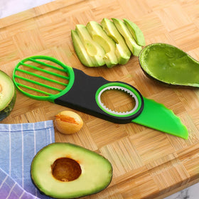Generic stainless-steel avocado tool offers rust-resistant durability.