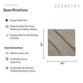 GEOMETRY Dishcloth Pebble Play streak-free cleaning on countertops and dishes