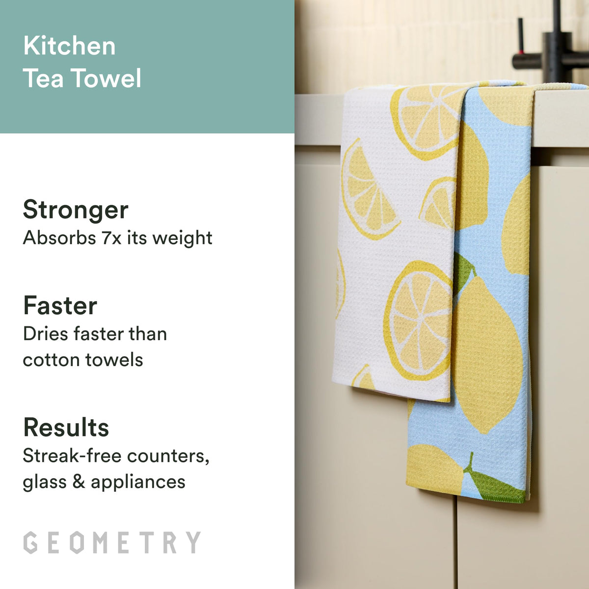 GEOMETRY soft weave close-up shows gentle surface contact