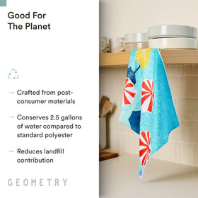 GEOMETRY Spring Kitchen Towels drying dishes with high absorbency and scratch-free cleaning