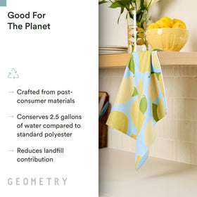 Spring print towel wiping spills without scratching delicate surfaces