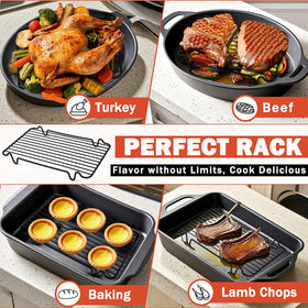 GESTONE AB-side height design allows adjusting rack height for various dishes