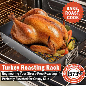 GESTONE turkey rack air circulation improves browning and juiciness without sticking