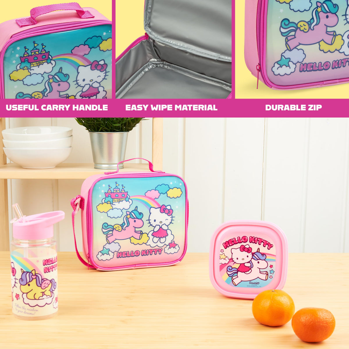 Get Trend Hello Kitty adjustable strap enables comfortable hands-free carrying