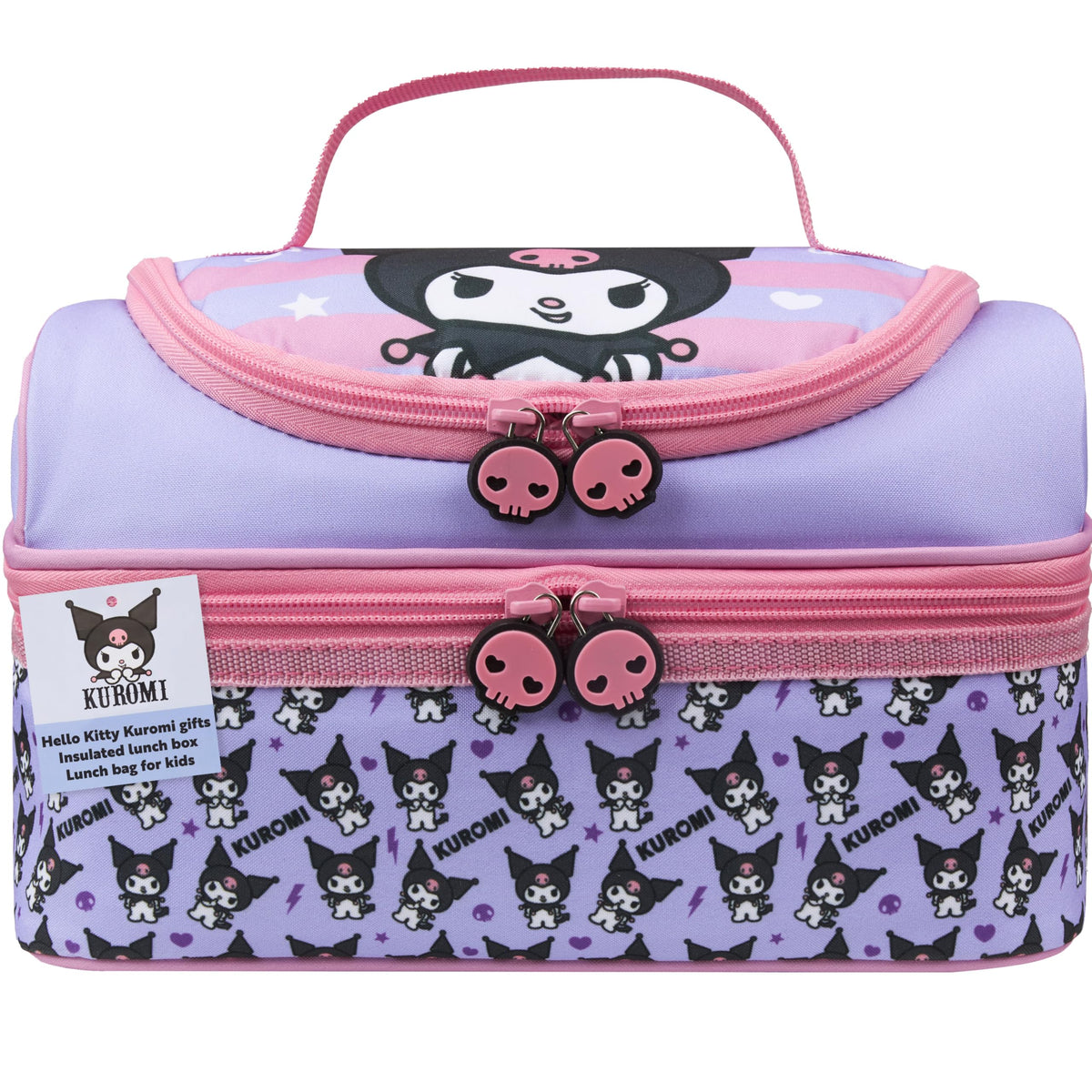 Get Trend Hello Kitty Kuromi lunch bag with two compartments for organized meals