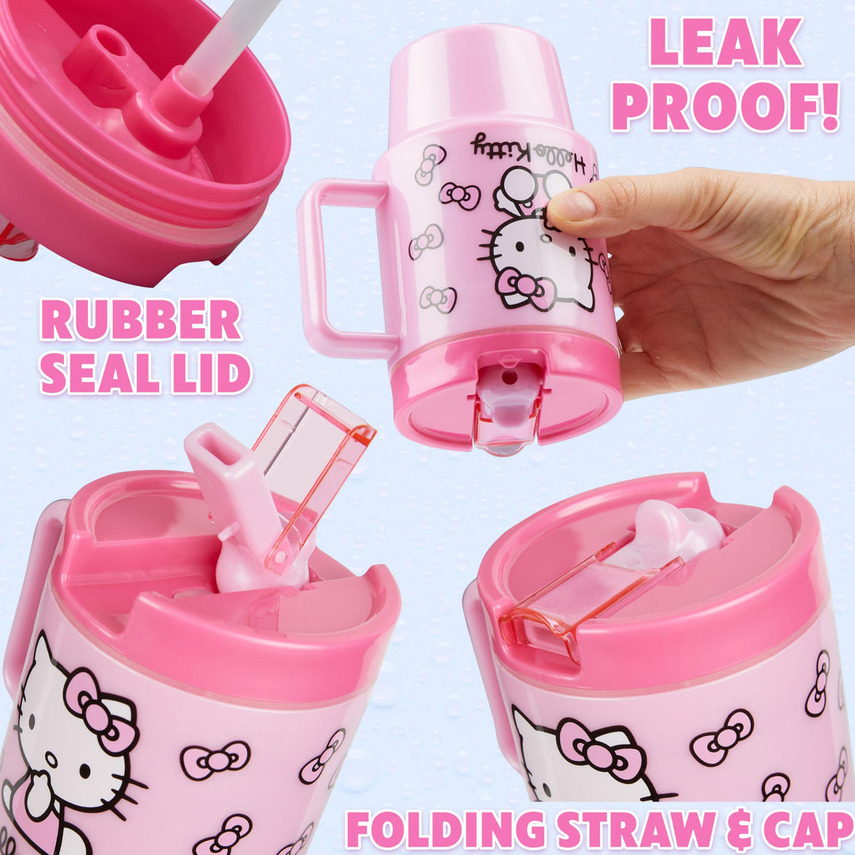 Get Trend Hello Kitty pink handle for easy carrying.