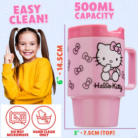 Get Trend Hello Kitty pink bottle fits lunchboxes and backpacks.