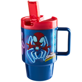 Get Trend Marvel Spiderman kids bottle with straw for on-the-go school hydration.