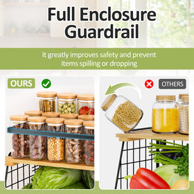 GGIU magnetic fridge shelf stores onions with ventilated base