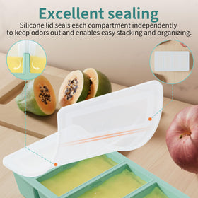 GGOW freezer tray stackable design saves freezer space
