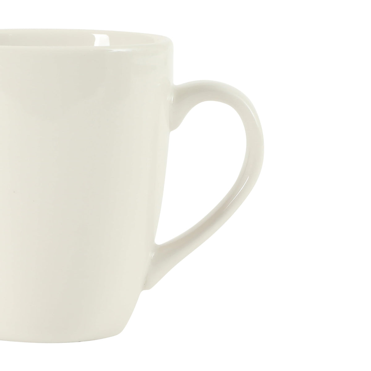 Classic white Gibson Home mug paired with other dinnerware for timeless tablescapes.