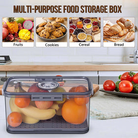 Gifhomfix grey transparent design blends with kitchens and reveals contents.