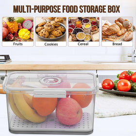 Gifhomfix bread box transparent body lets you see contents at a glance.