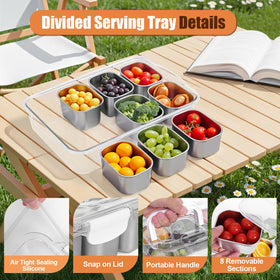 Gifhomfix Snackle Box dishwasher-safe construction simplifies cleanup after meals.